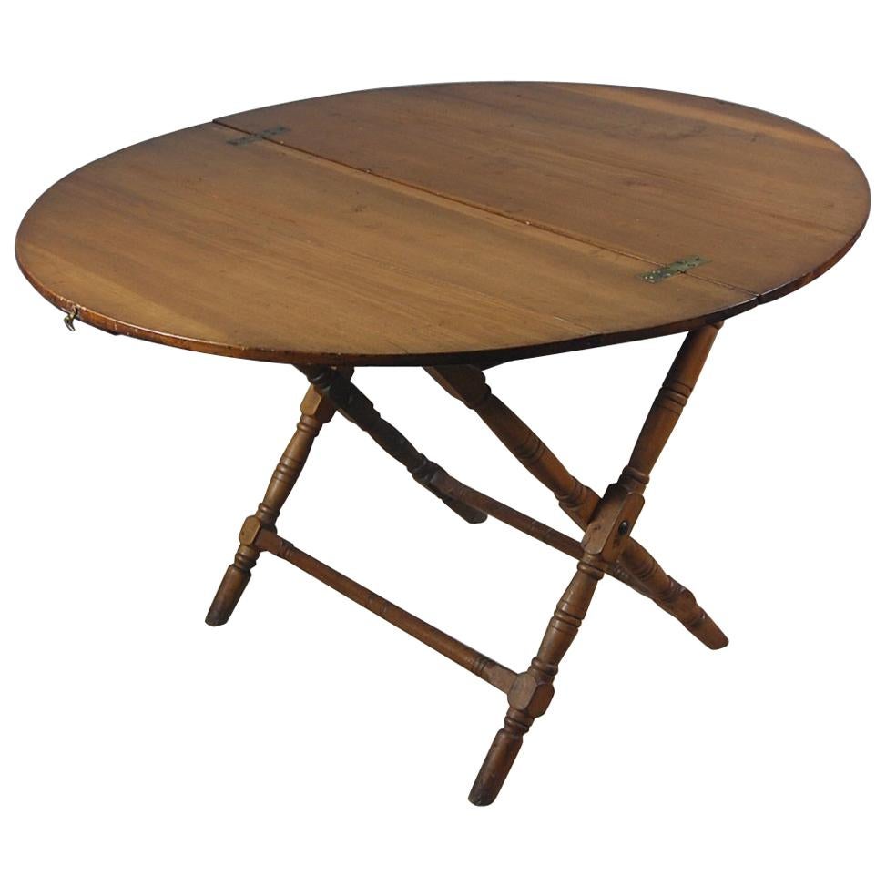 Late 19th Century English Field or Campaign Folding Table