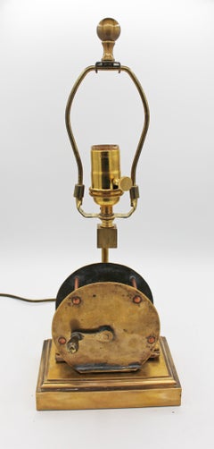 Late 19th Century English Fishing Reel Now Mounted as a Lamp