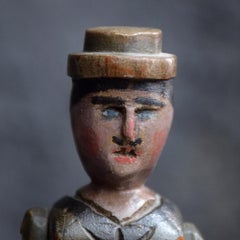 Late 19th Century English Folk Art Articulated Jig Doll