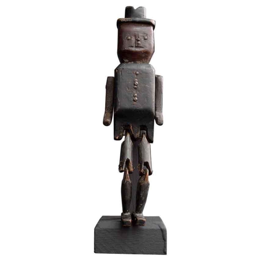 Late 19th Century English Folk Art Jig Doll