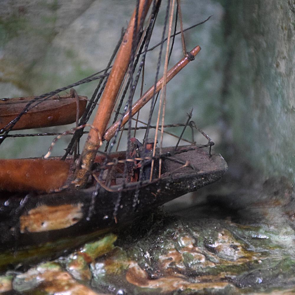 Late 19th Century English Folk art Ship Diorama 11