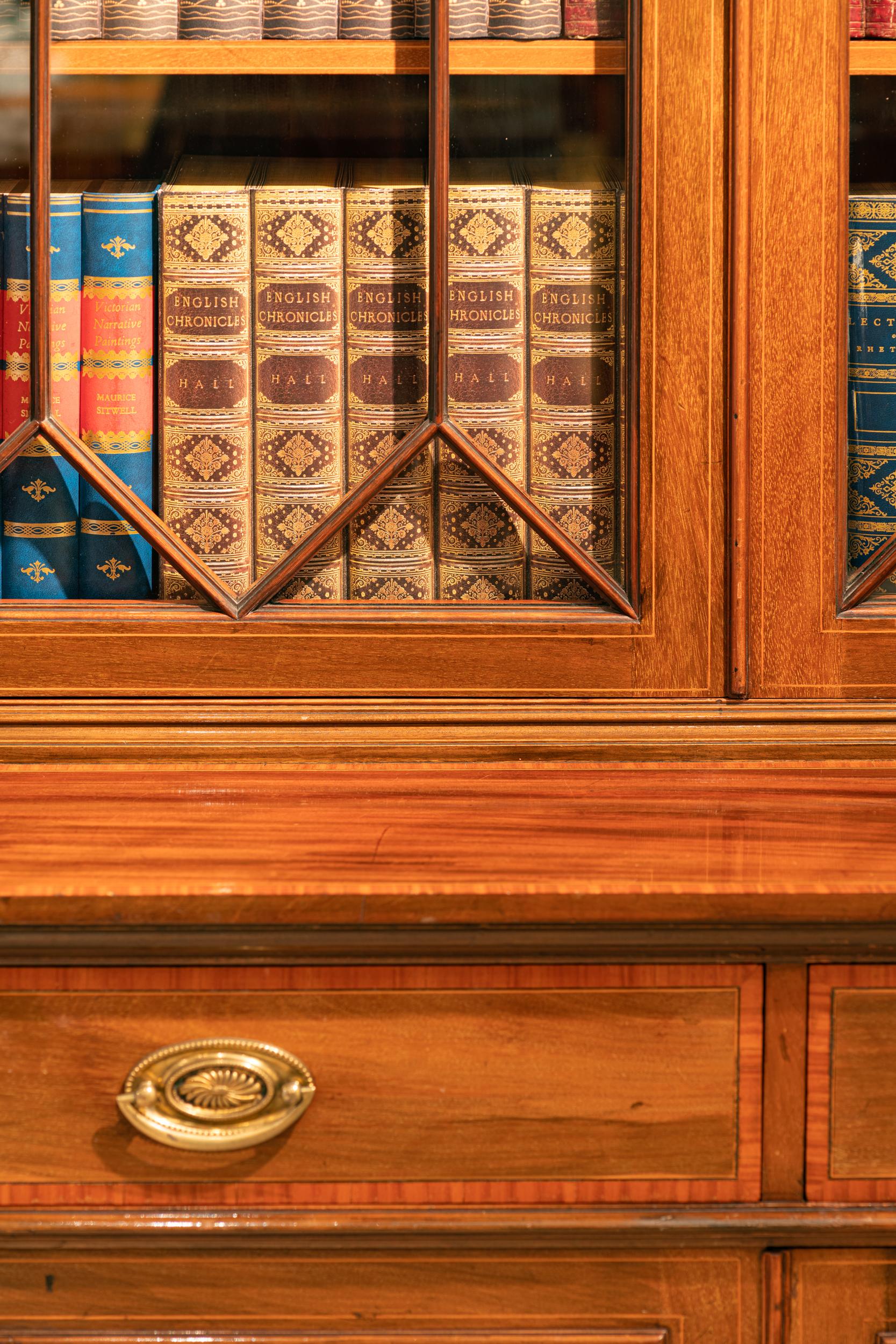 Inglese Libreria inglese a quattro ante di fine Ottocento di Maple & Co., Londra in vendita