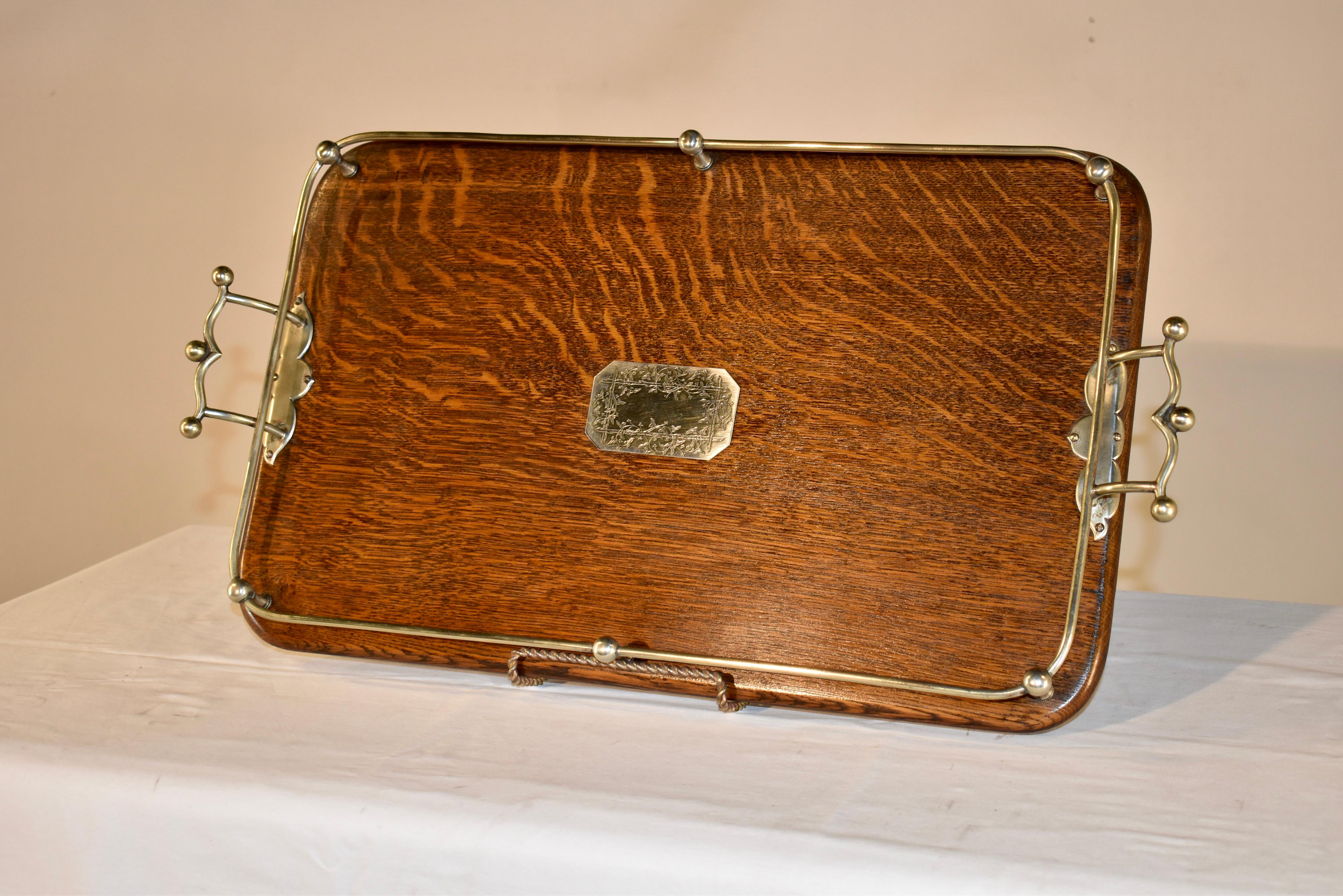 Edwardian Late 19th Century English Gallery Tray For Sale