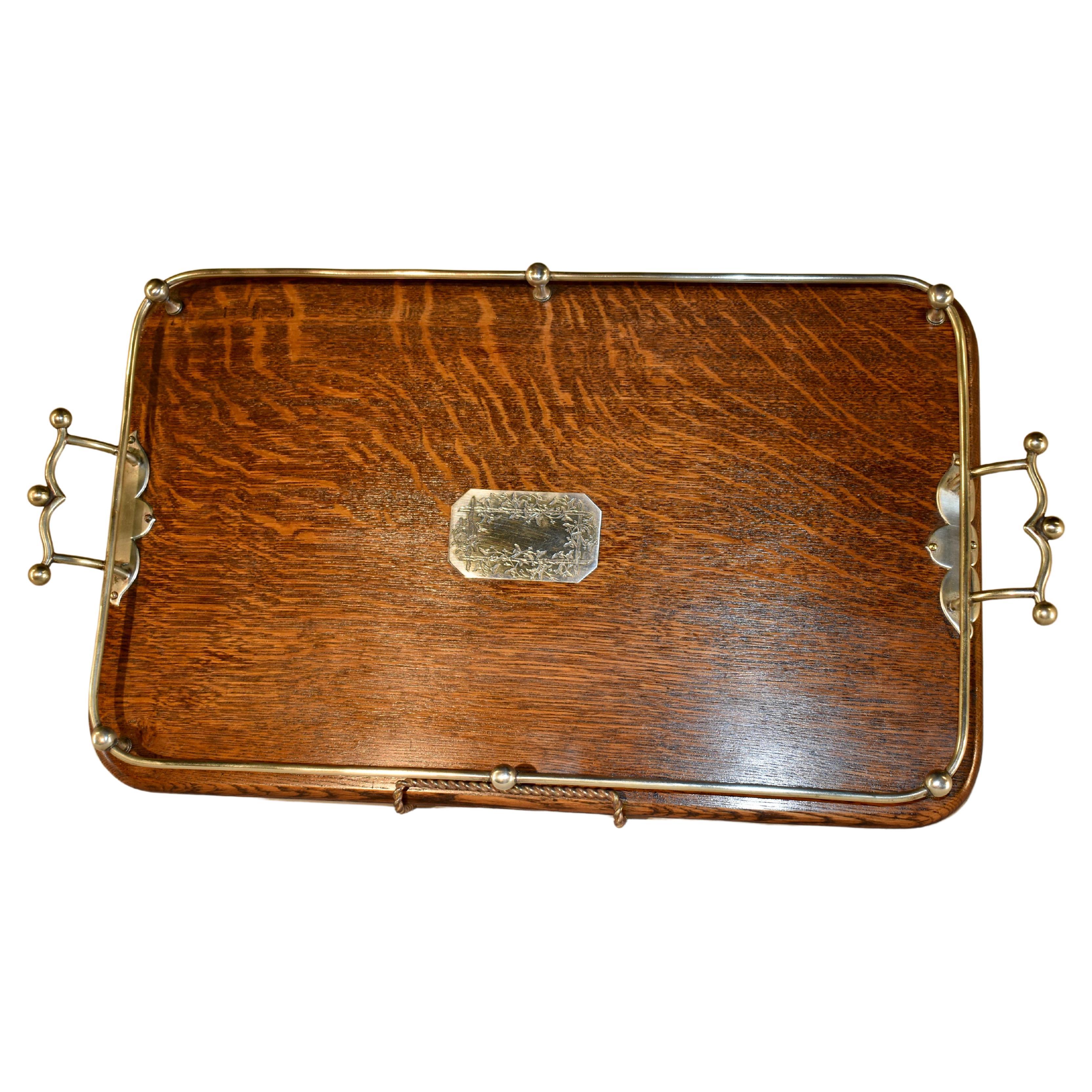 Late 19th Century English Gallery Tray For Sale