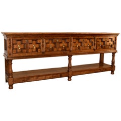 Late 19th Century English Geometric Sideboard