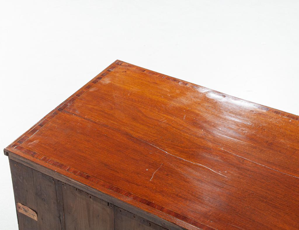 Late 19th Century English Georgian Style Mahogany Chest of Drawers in vendita 8