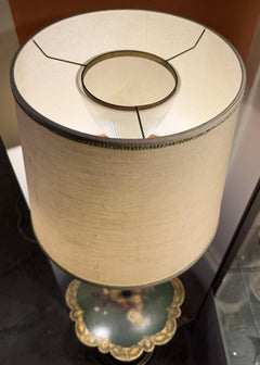 Late 19th Century English Gilt Polychrome Papier Mache & Lacquer Lamp Table
