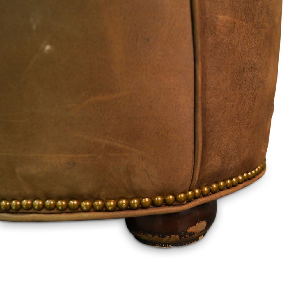 Late 19th Century English Leather Chesterfield 3