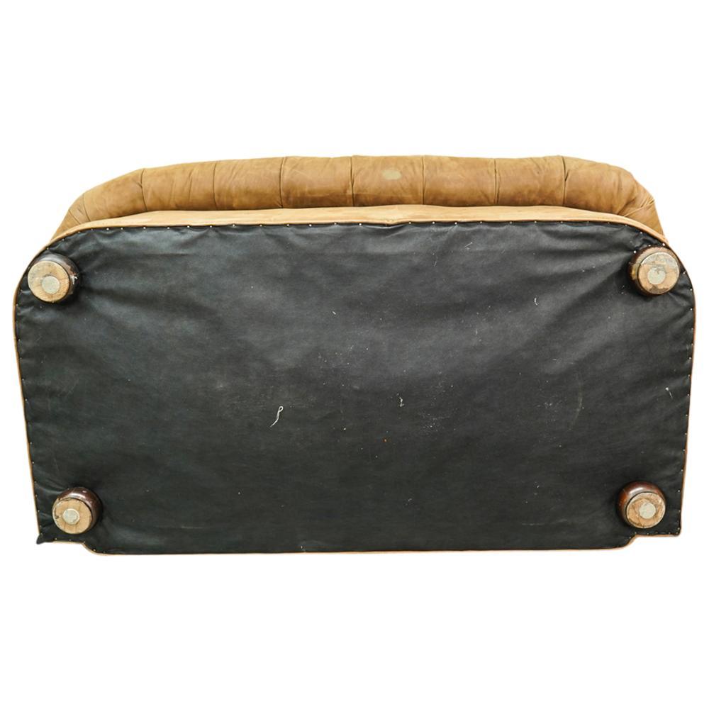 Late 19th Century English Leather Chesterfield 4