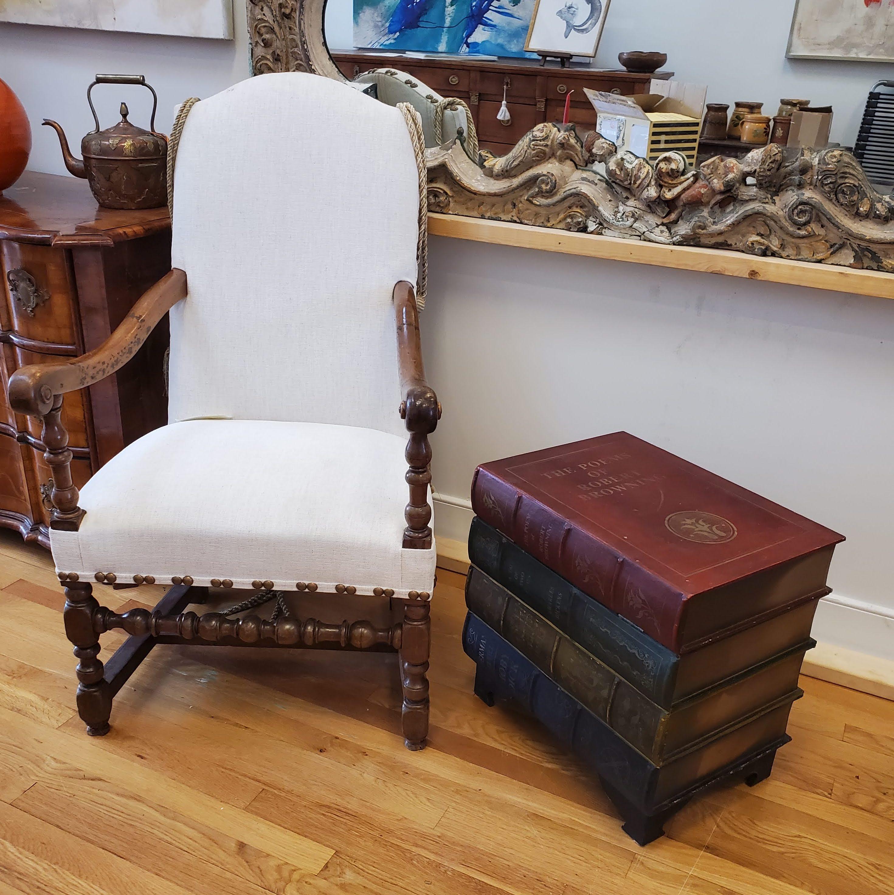 Late 19th Century English Leather Faux “Book” Table with Classic Book Titles 13
