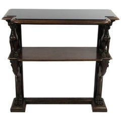 Late 19th Century English Mahogany Console Server