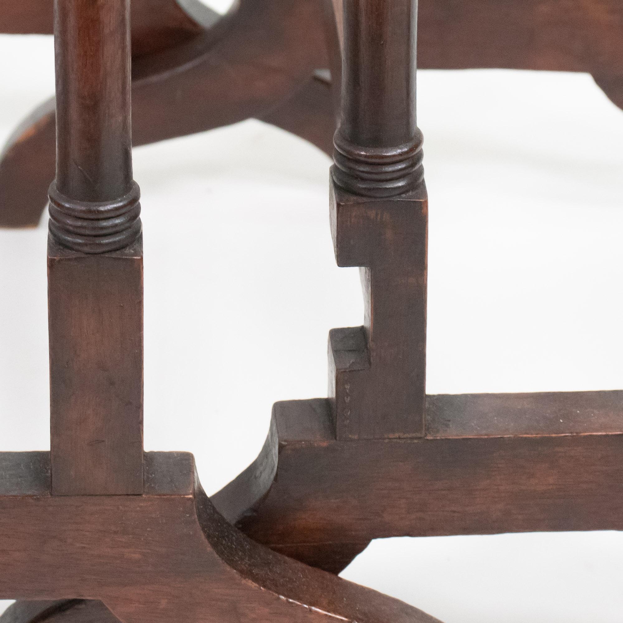 Late 19th Century English Mahogany Nest of Tables For Sale 13