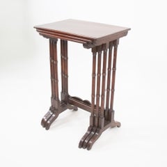 Late 19th Century English Mahogany Nest of Tables