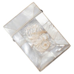 Late 19th Century English Mother of Pearl Business Card Case