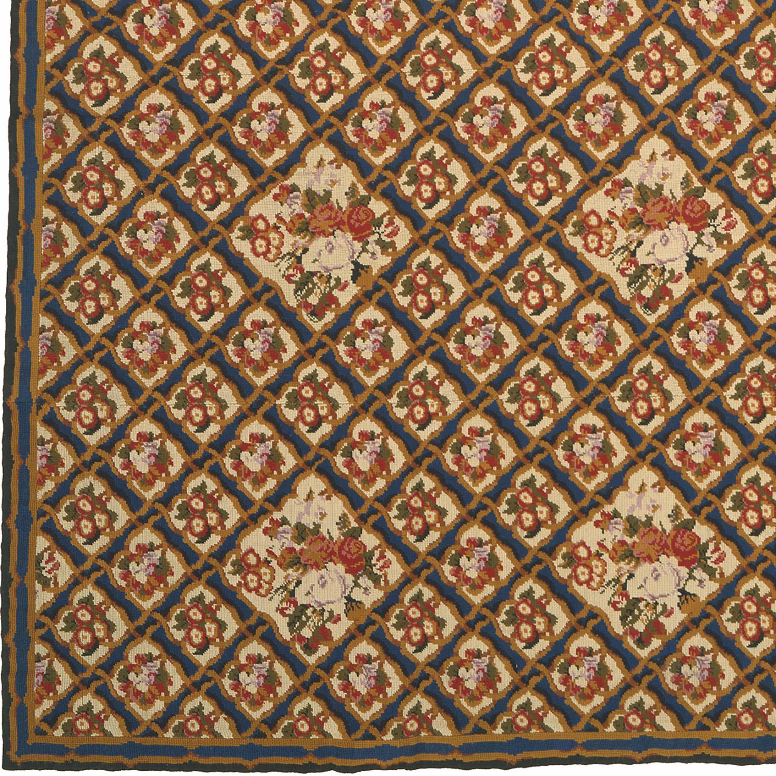Englischer Nadelspitze-Teppich aus dem späten 19
England, 1890.