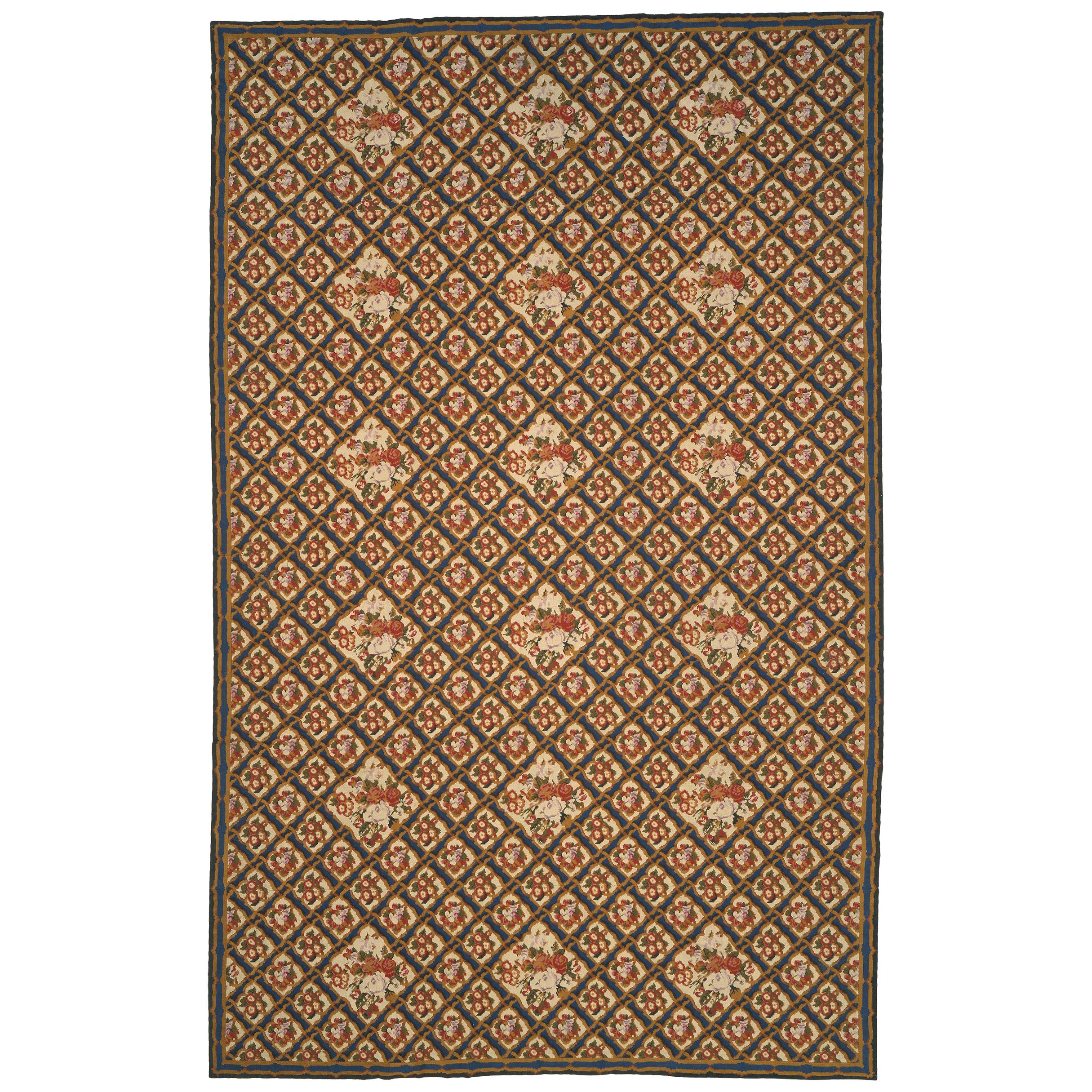 Late-19th Century English Needlepoint Carpet For Sale