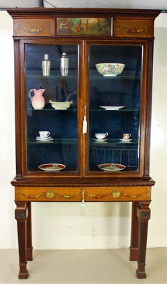 Late 19th Century English Neoclassical Display Cabinet