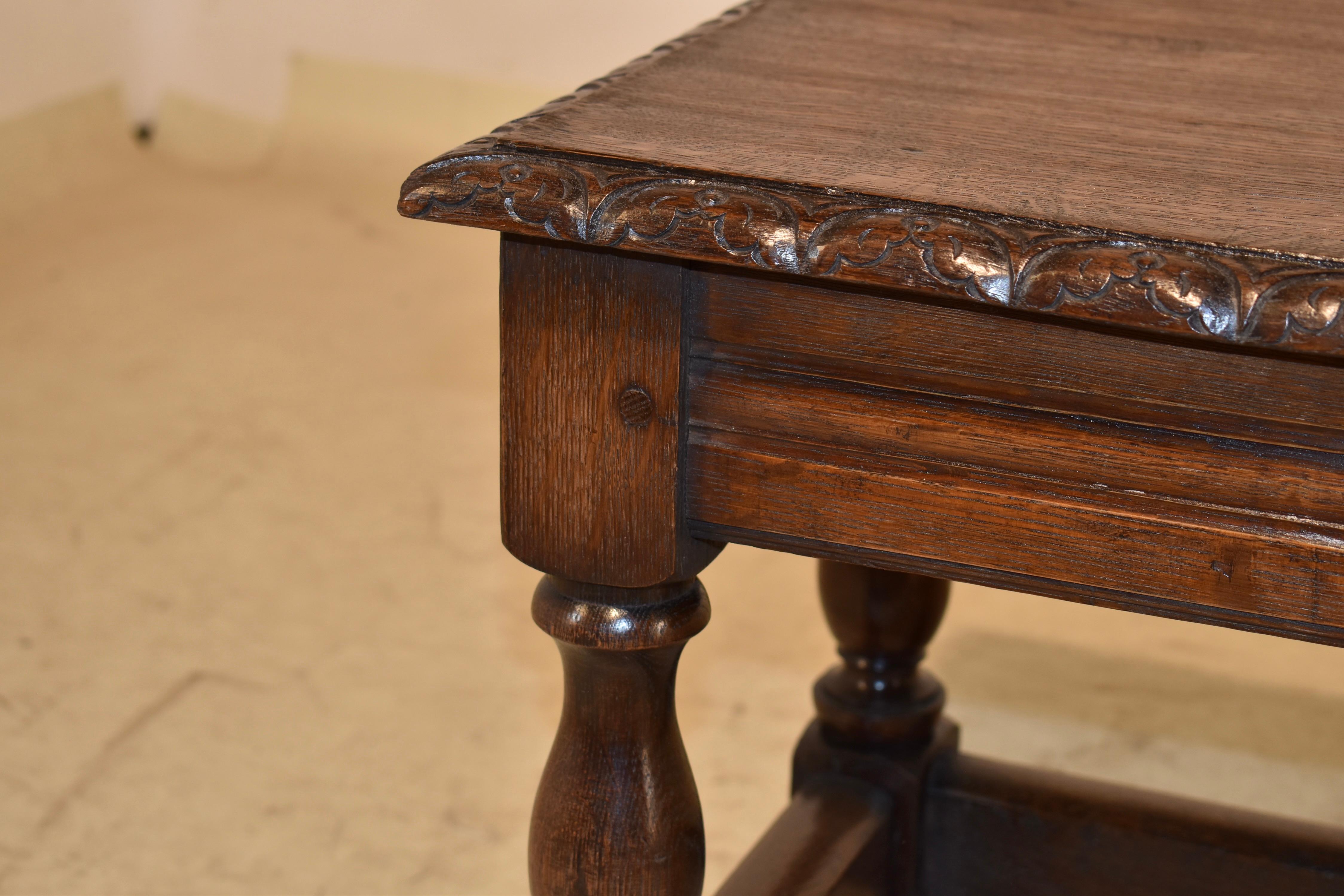 Panchina di Oak inglese della fine del XIX secolo in vendita 1