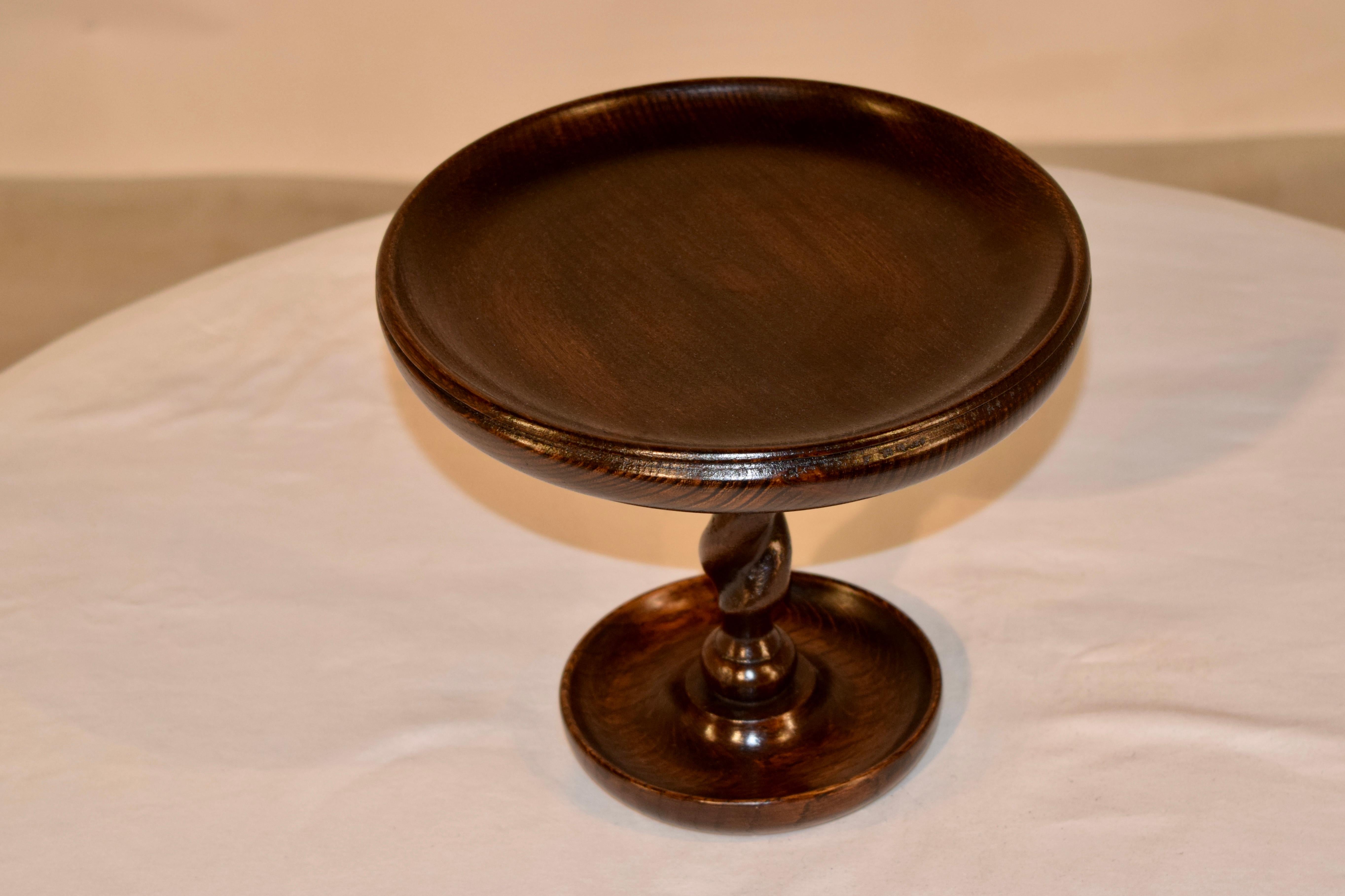 Late Victorian Late 19th Century English Oak Compote