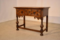Late 19th Century English Oak Console