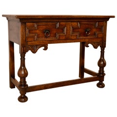 Antique Late 19th Century English Oak Console