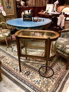 Englischer Eichenschrank oder Servierwagen aus dem späten 19