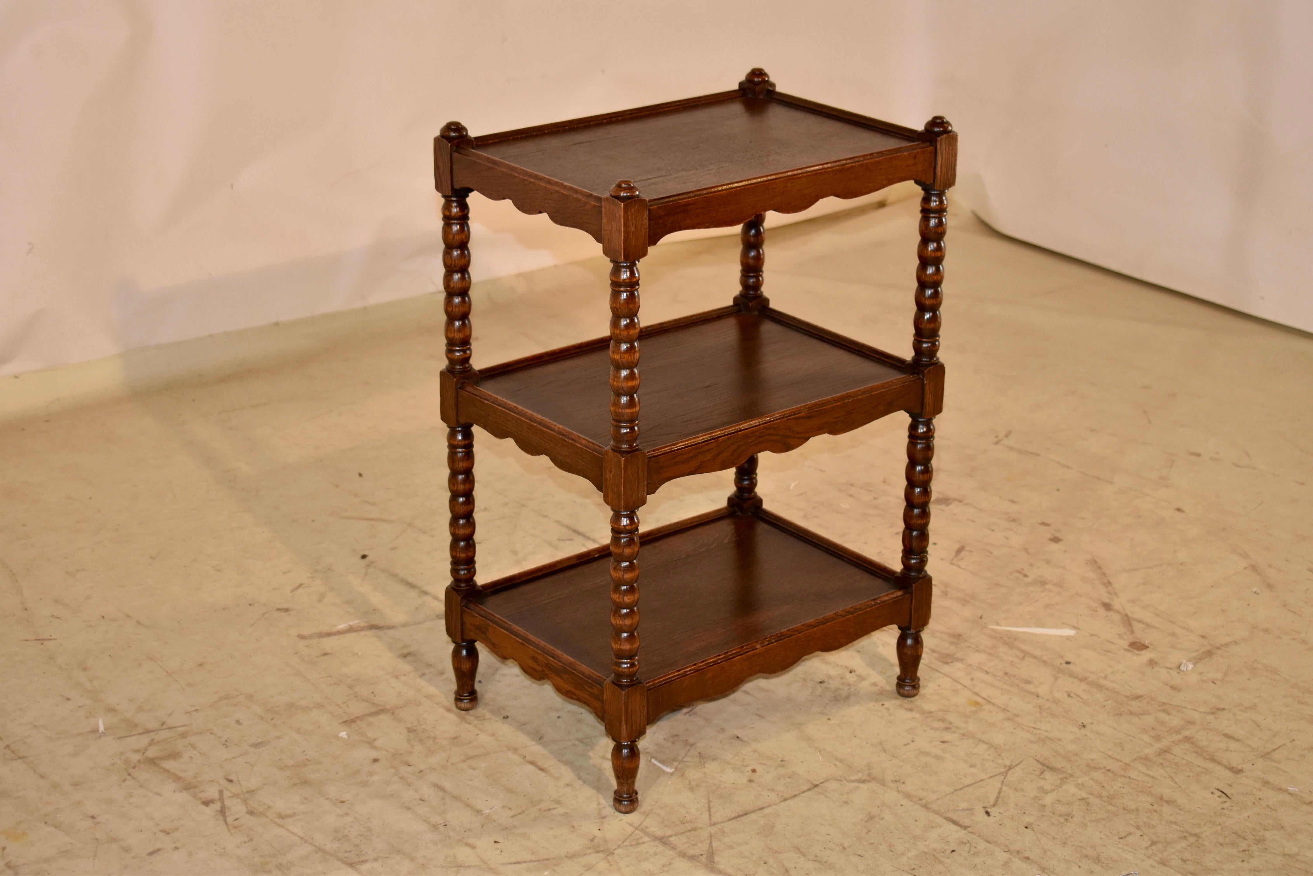 Late 19th Century English Oak Drinks Cart In Good Condition In High Point, NC