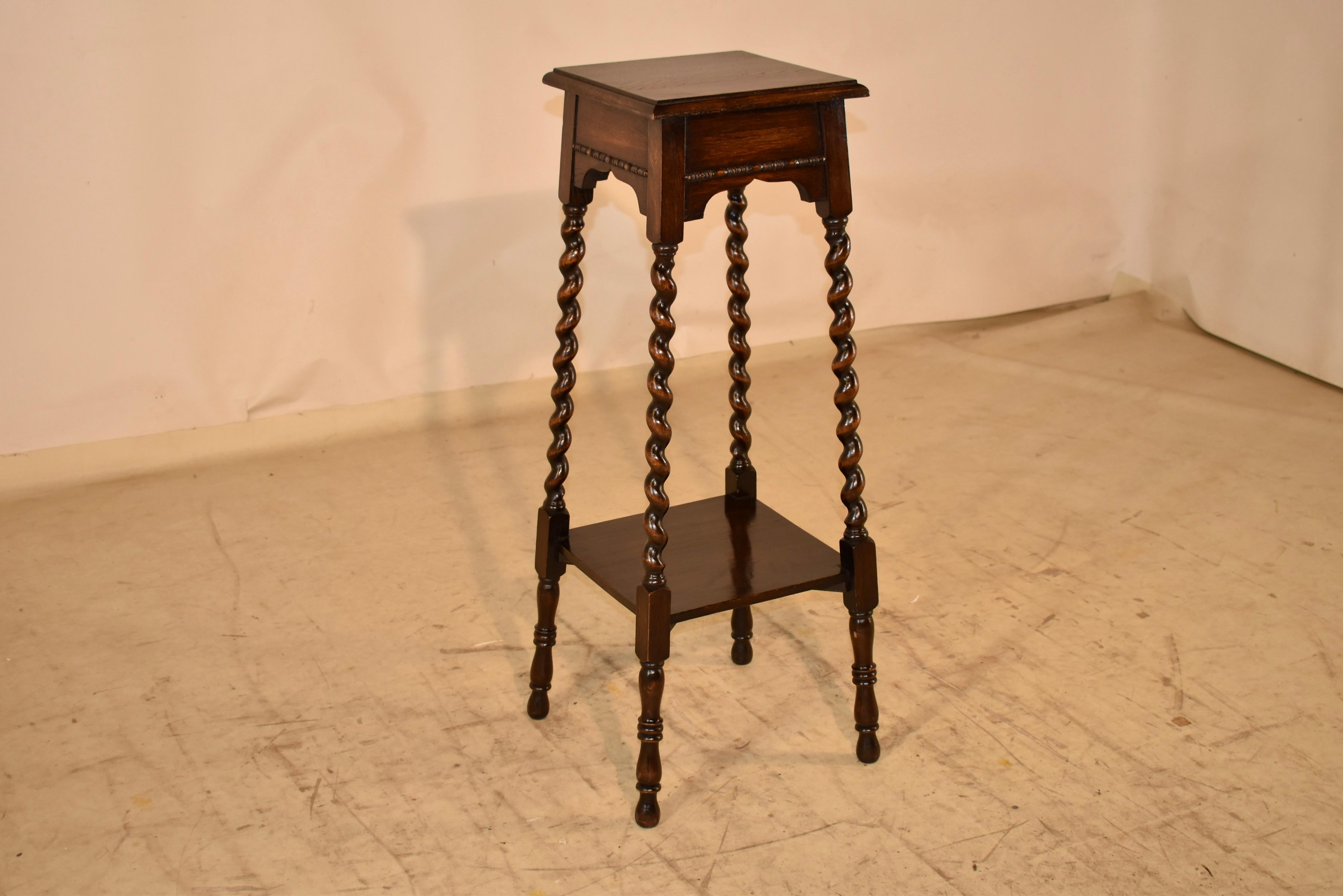 Victorian Late 19th Century English Oak Fern Stand