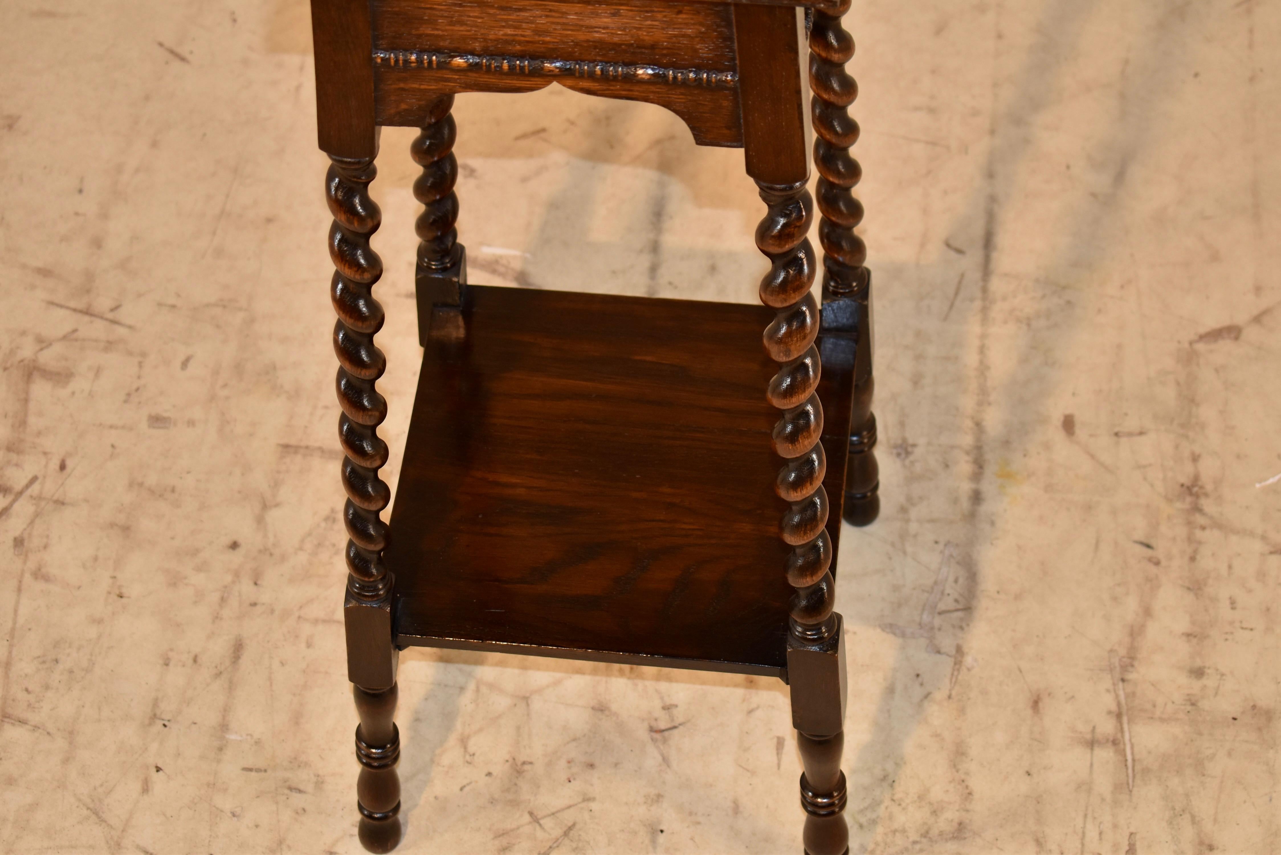 Late 19th Century English Oak Fern Stand 2