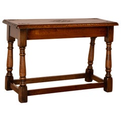 Late 19th Century English Oak Joint Bench Antique Late 19th Century English Oak Joint Bench