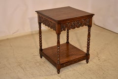 Late 19th Century English Oak Side Table