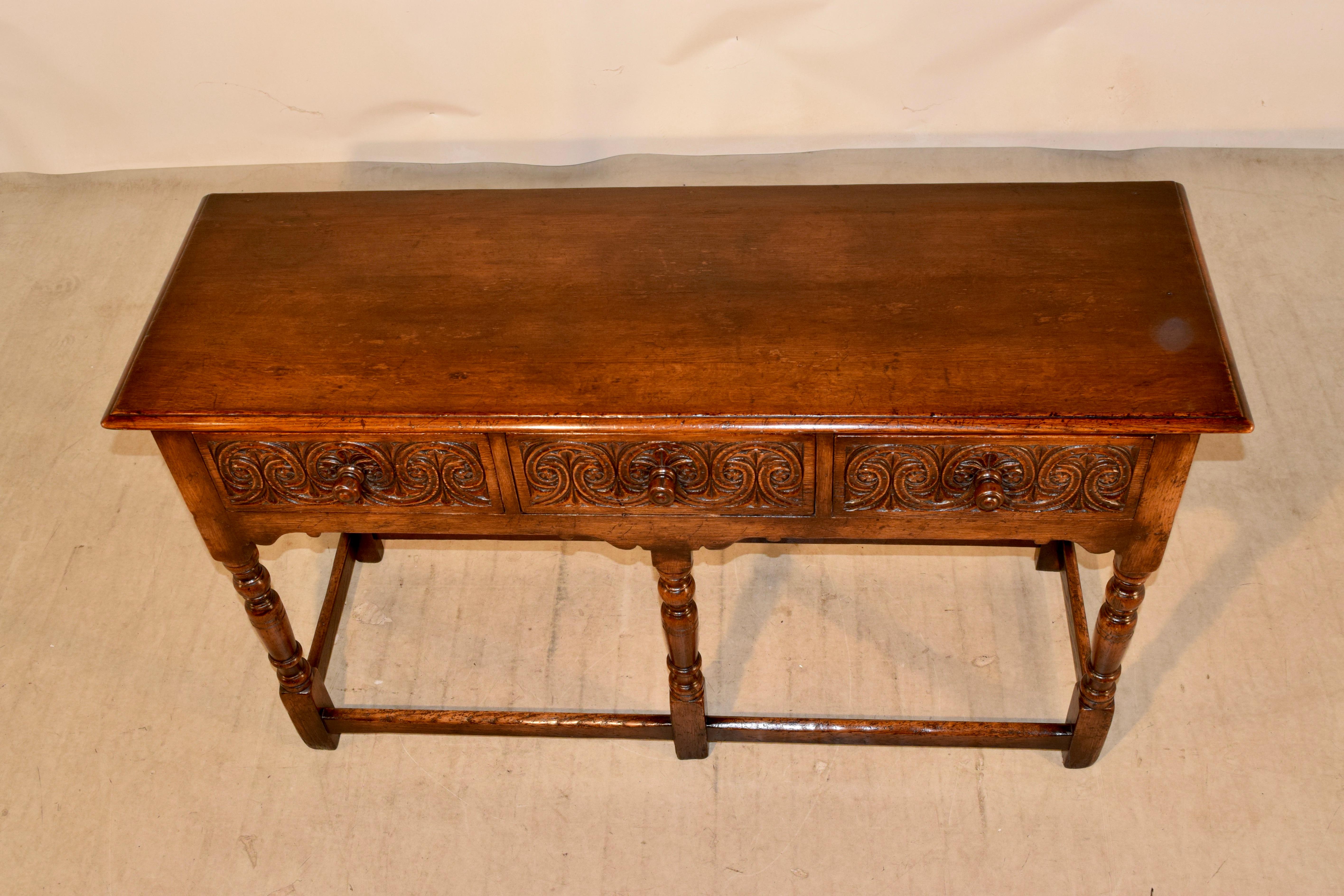 Late 19th Century English Oak Sideboard 3