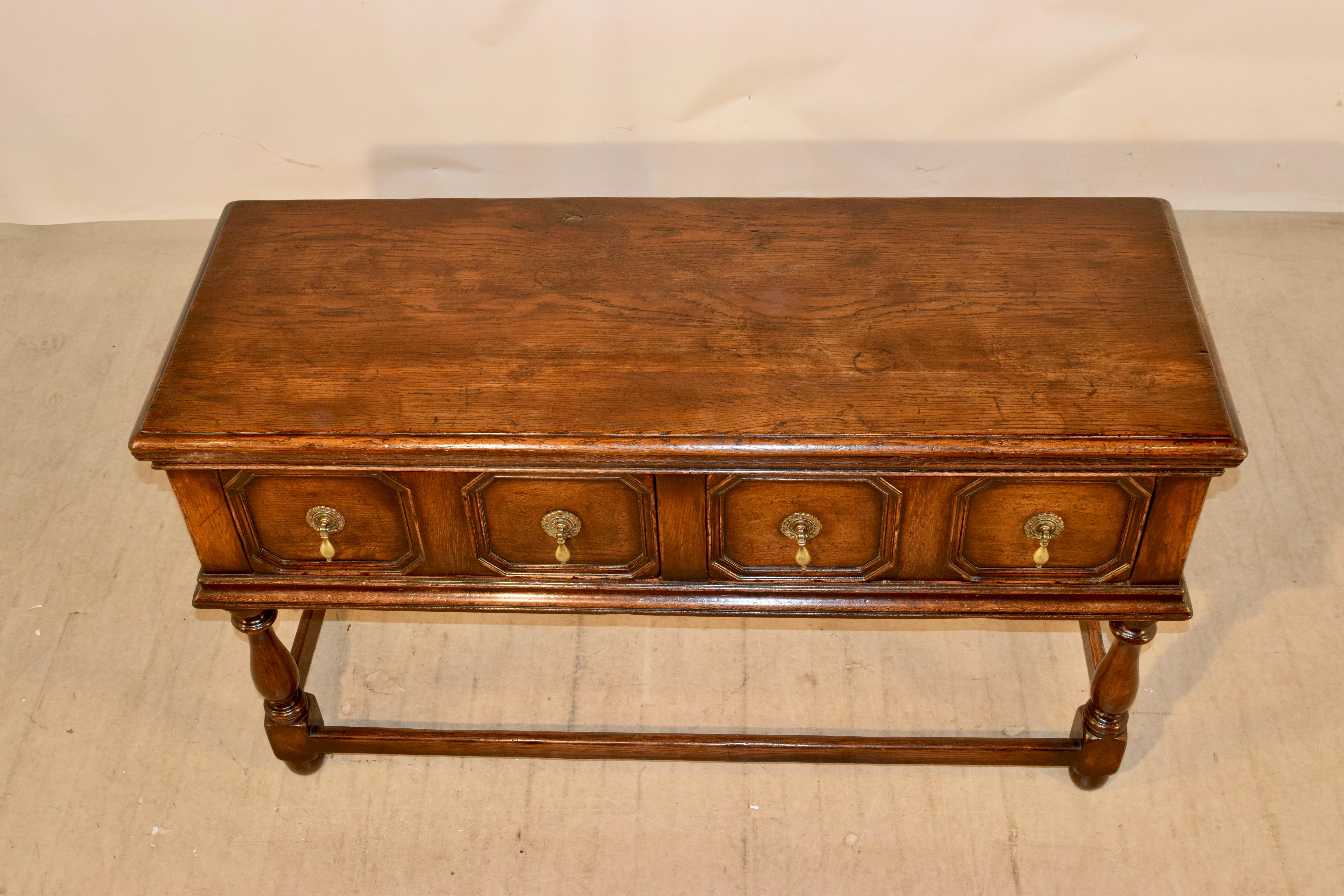 Late 19th Century English Oak Sideboard 1