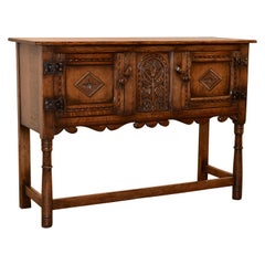 Late 19th Century English Oak Sideboard