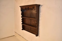 Late 19th Century English Oak Wall Shelf