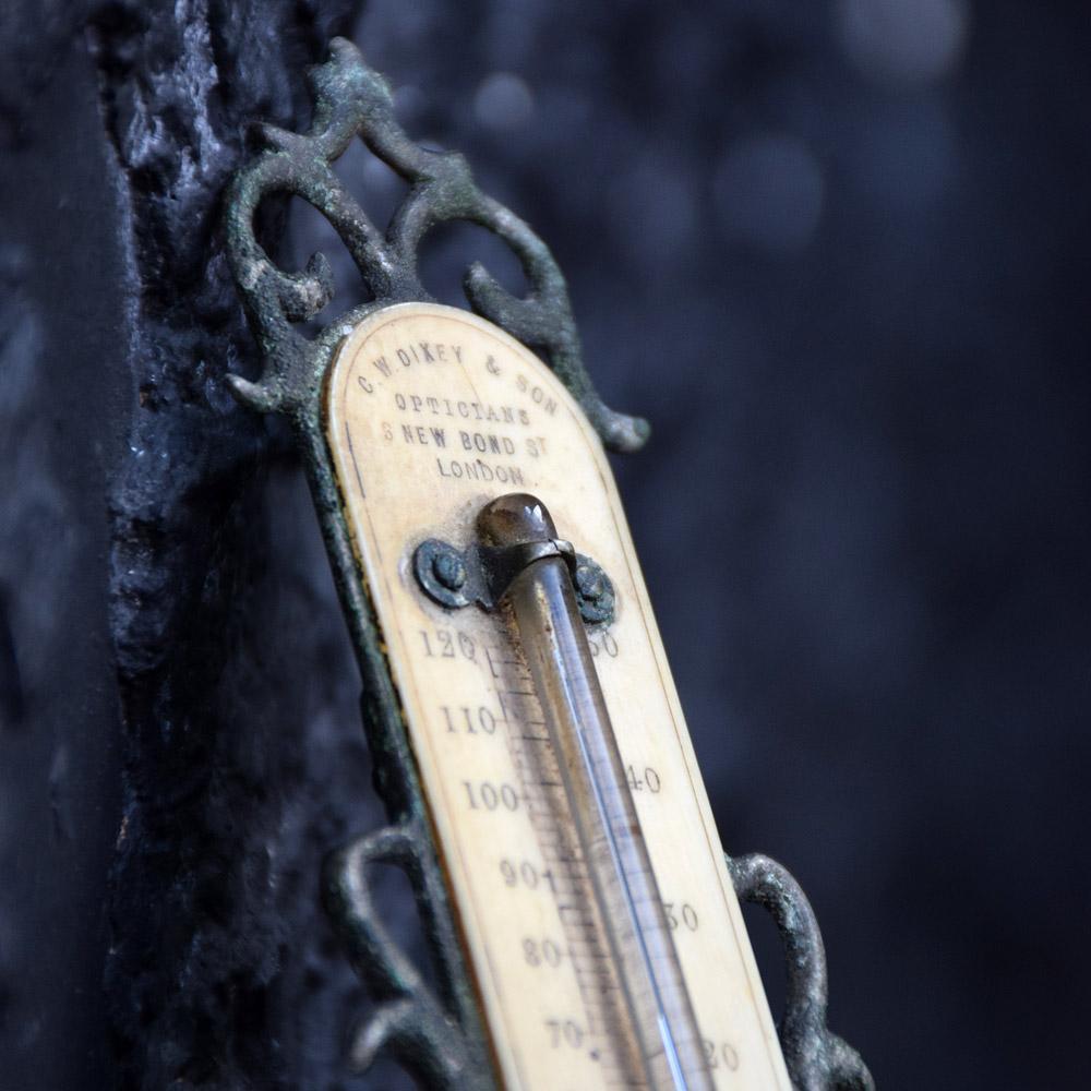 Late 19th Century English Opticians Thermometer In Fair Condition In London, GB