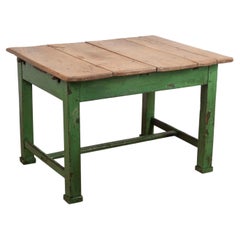 Late 19th Century English Painted Elm Table