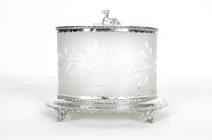 Late 19th Century English Plate / Cut Crystal Ice Bucket