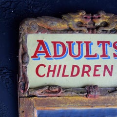 Late 19th Century English Savages Carved Fairground Mirror