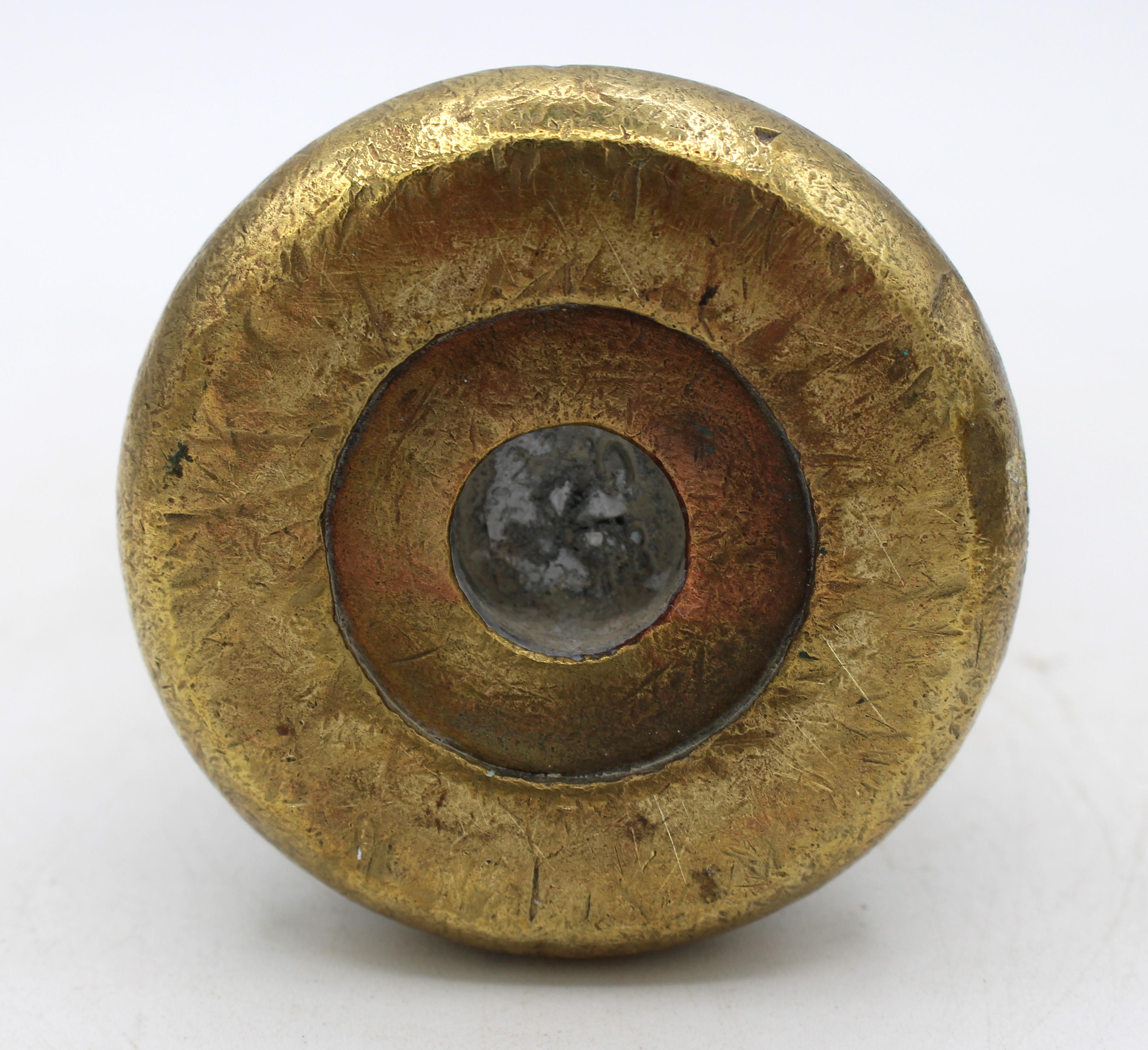 Victorian Late 19th Century English Set of 5 Brass Bell Weights
