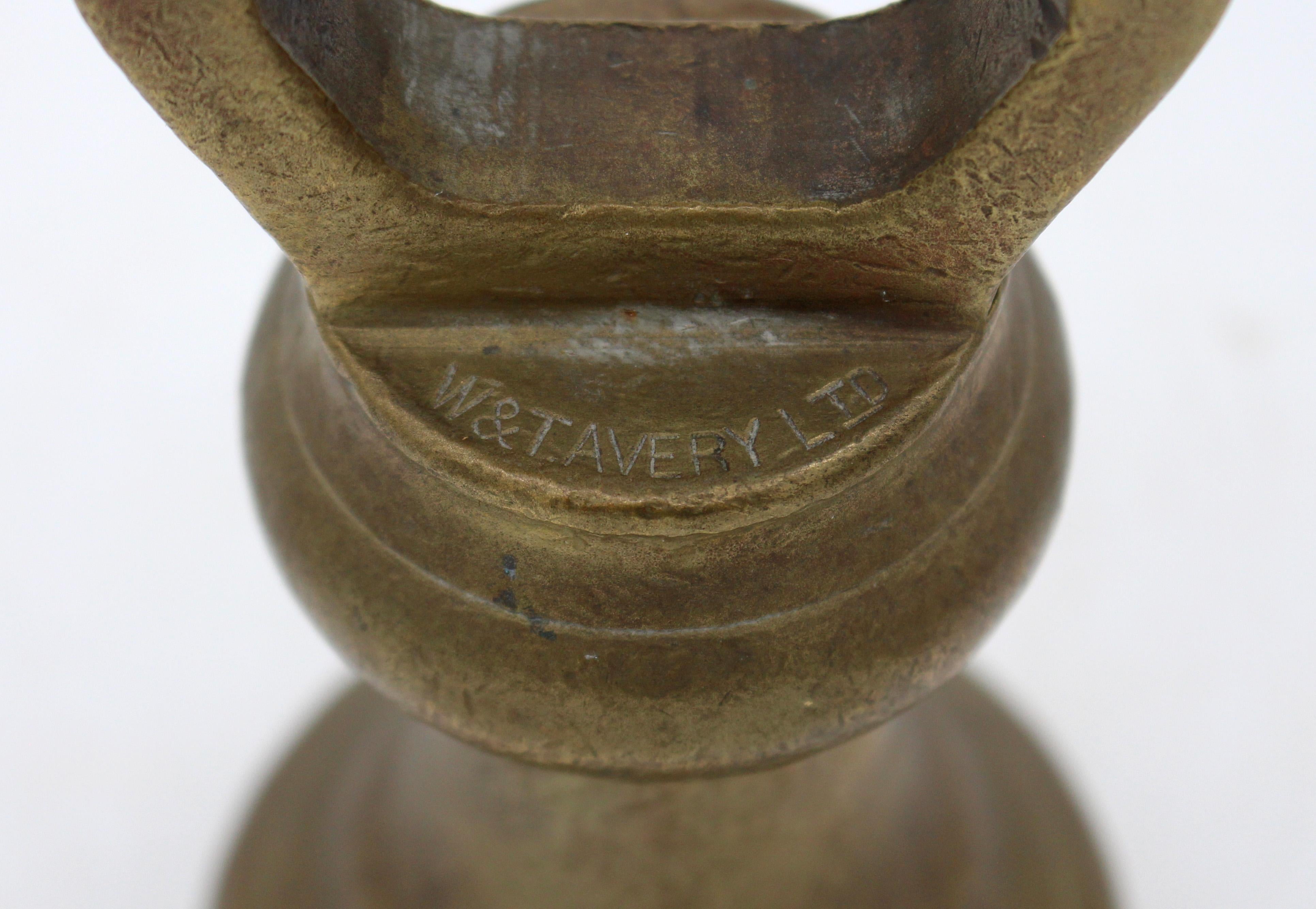 Late 19th Century English Set of 5 Brass Bell Weights In Good Condition In Chapel Hill, NC