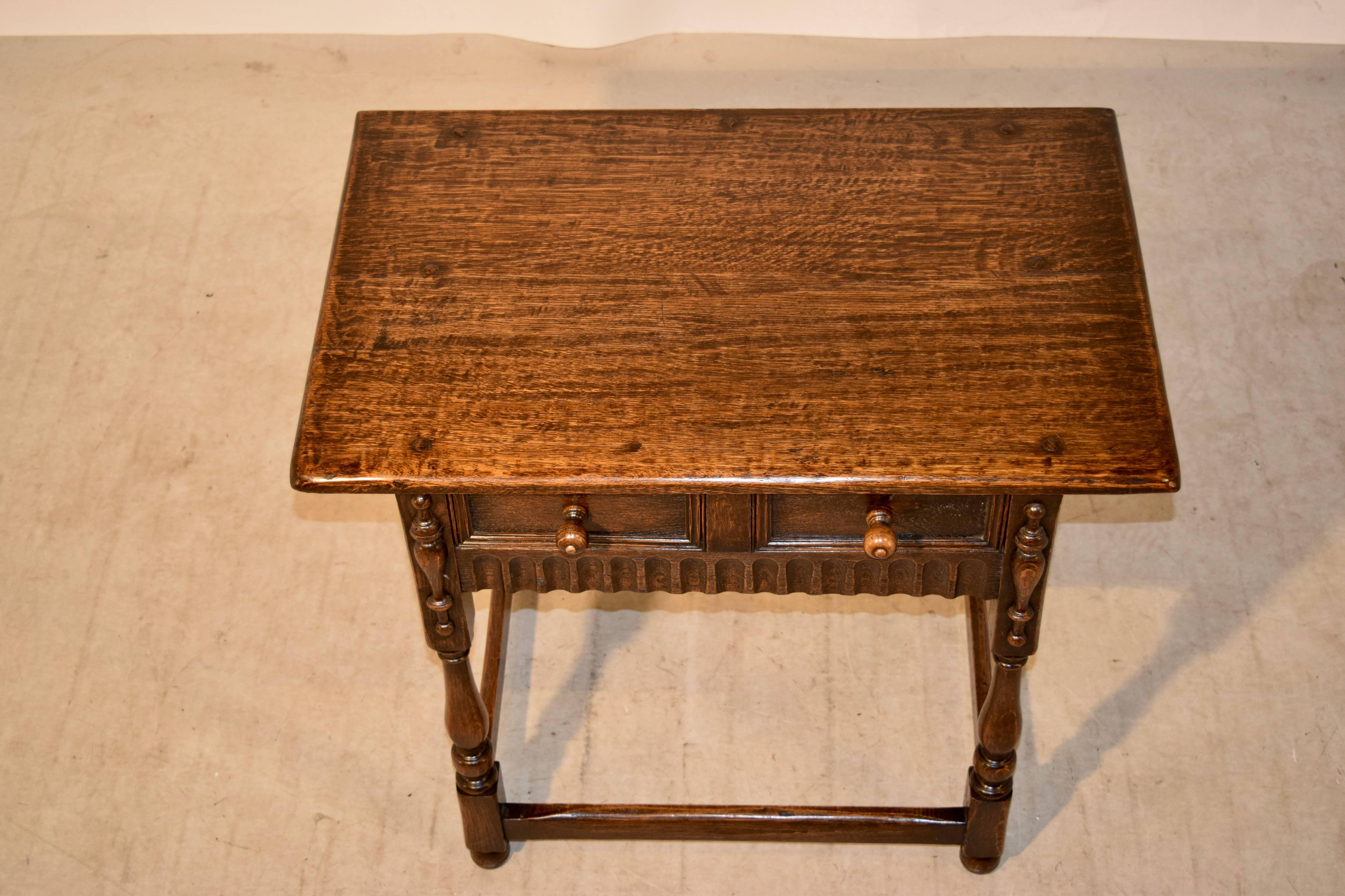 Late 19th Century English Side Table In Good Condition In High Point, NC