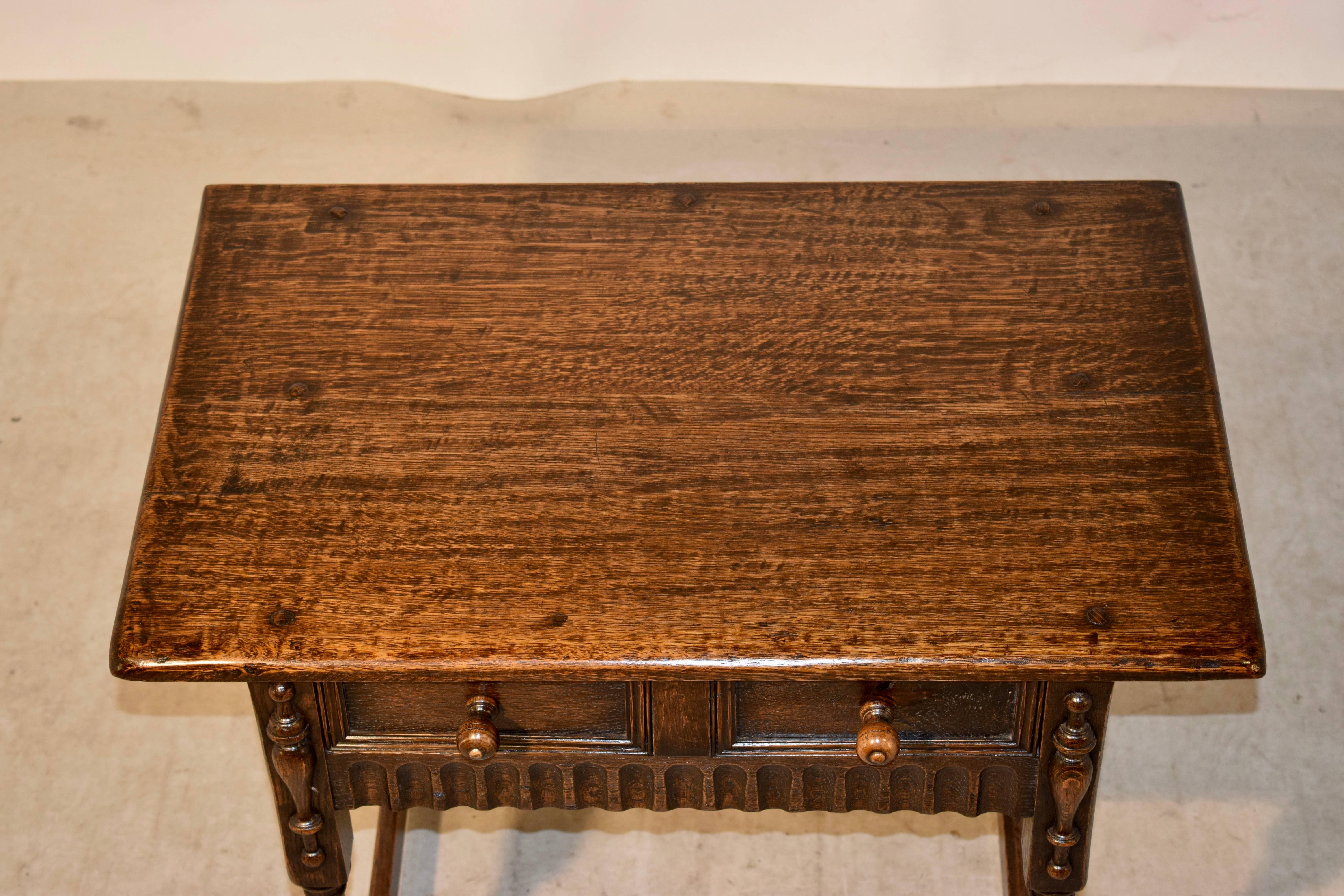 Oak Late 19th Century English Side Table