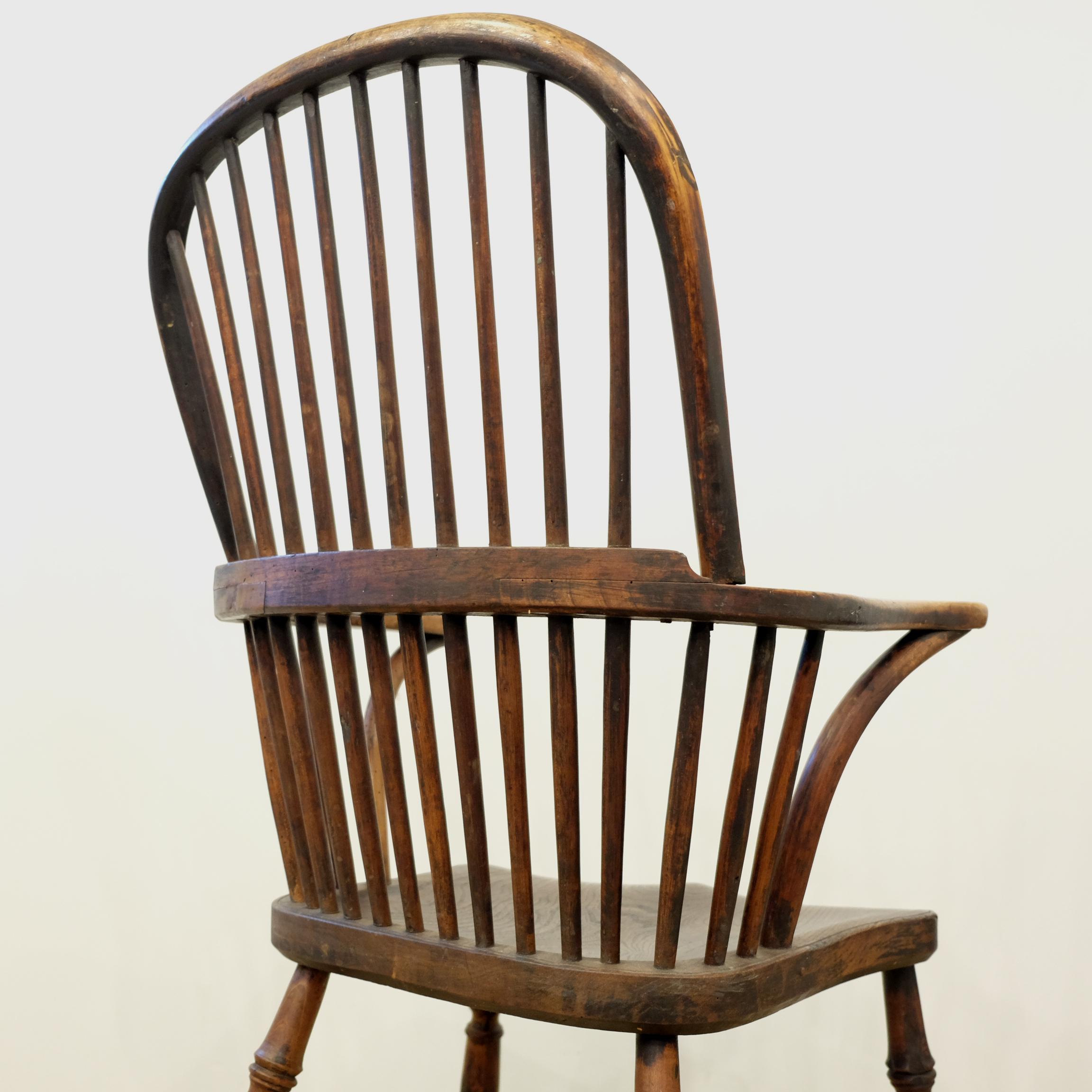 Late 19th Century English Thames Valley Windsor Chair in Ash and Elm 8