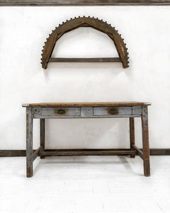 Late 19th Century English Trestle Base Worktable Desk