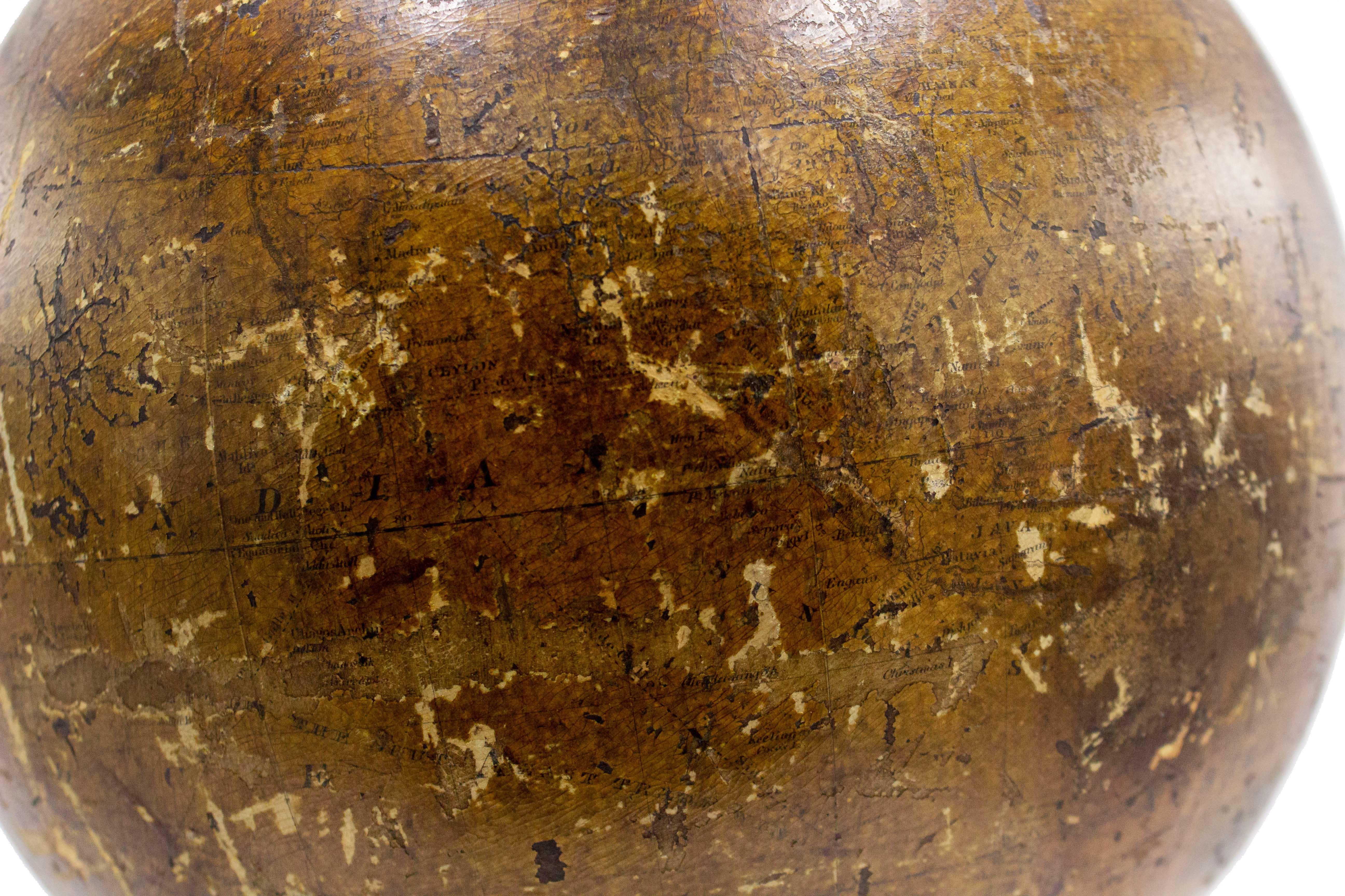 Late 19th Century English Victorian World Globe In Good Condition For Sale In New York, NY