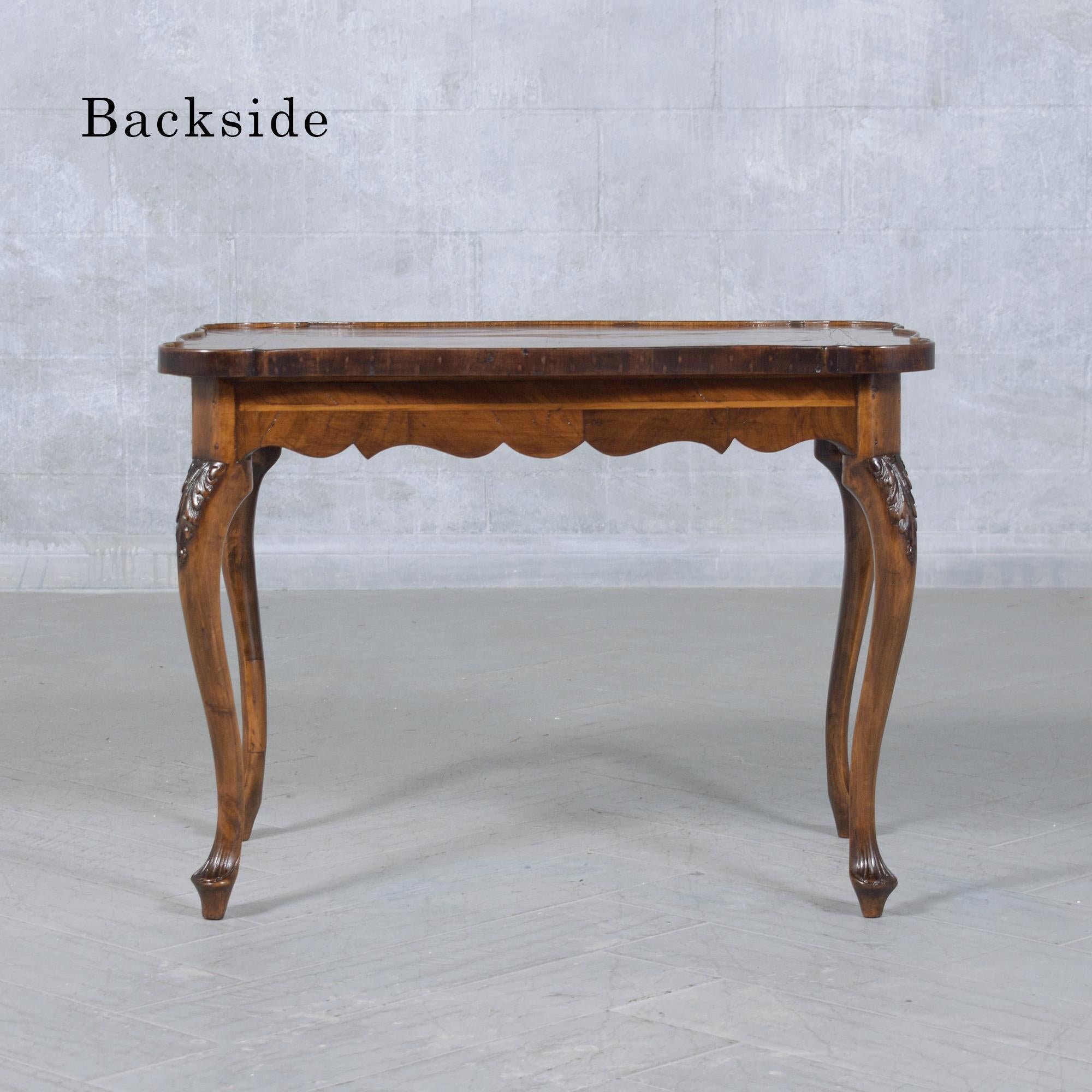 Wood Late 19th-Century English Walnut Side Table: Antique Elegance Restored For Sale