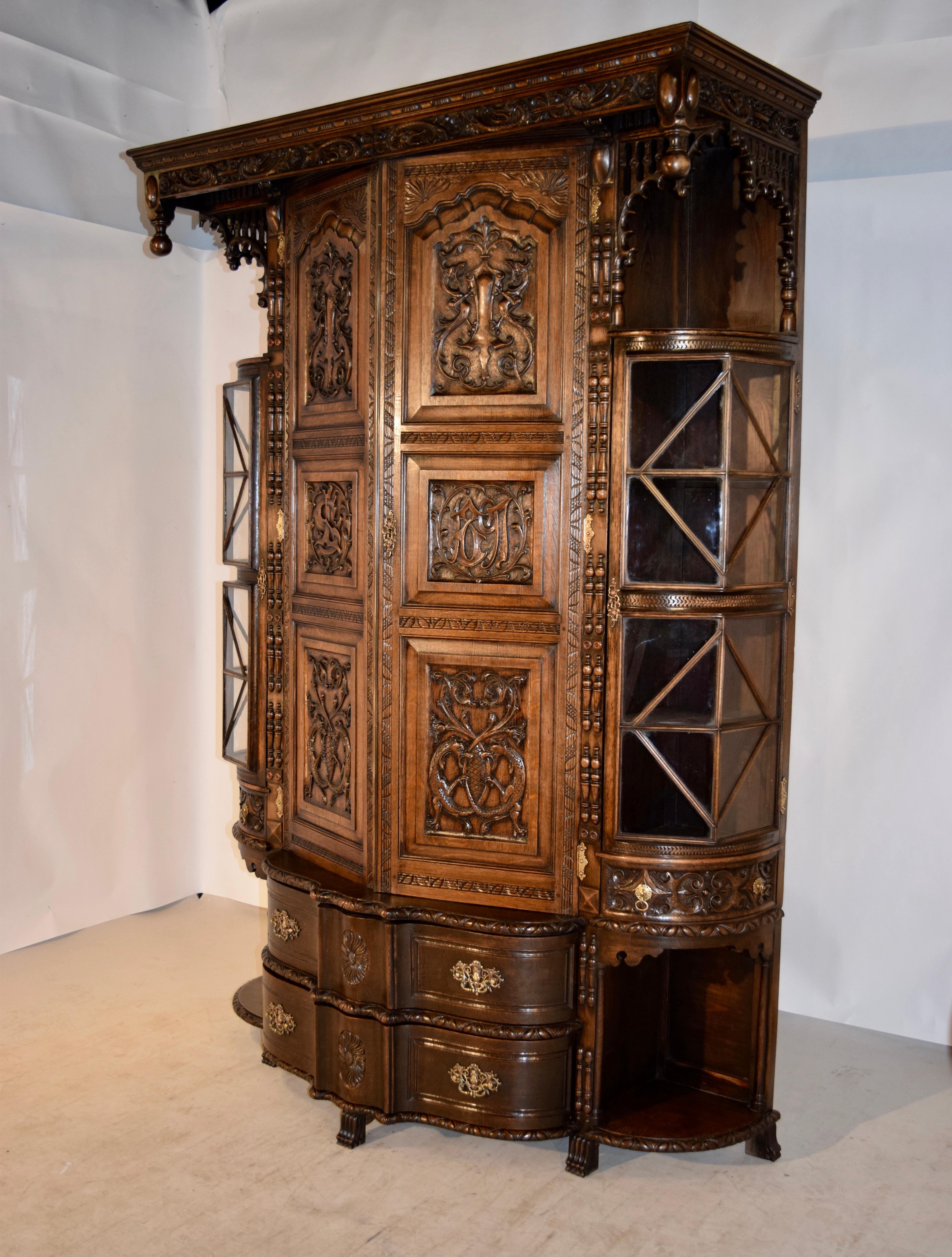 Armario inglés de finales del siglo XIX, fechado en 1897 Alto victoriano en venta