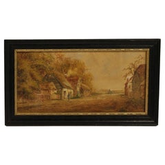 Antique Late 19th Century English Watercolor by E. Nevil