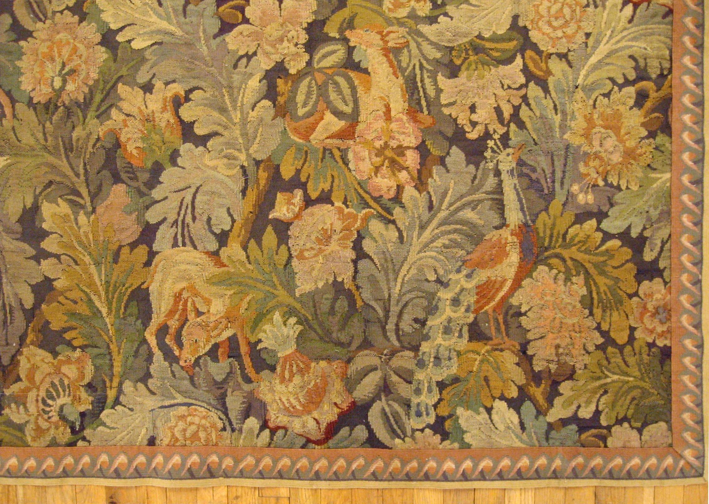 Anglais Grande tapisserie anglaise William Morris Verdure à grandes feuilles de la fin du XIXe siècle en vente